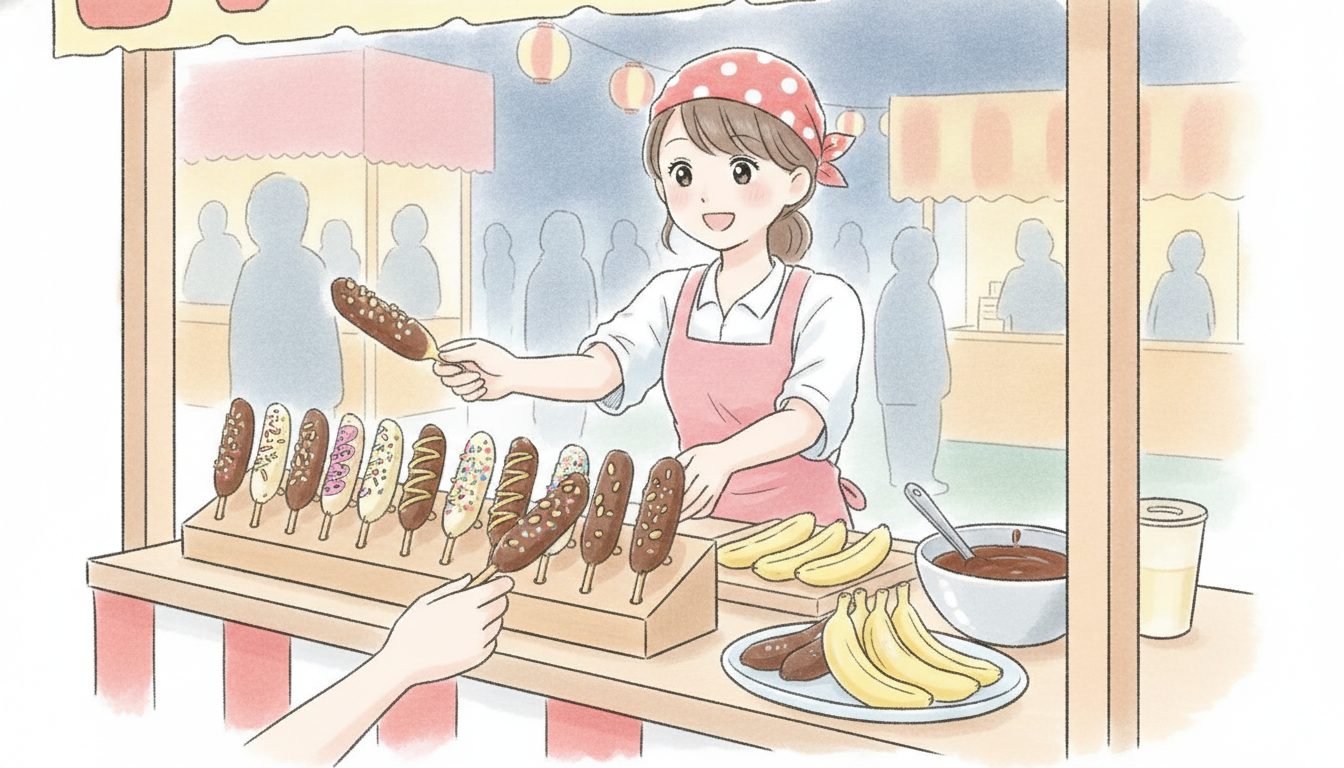 屋台のチョコバナナは本当に儲かる？損益分岐点で考える
