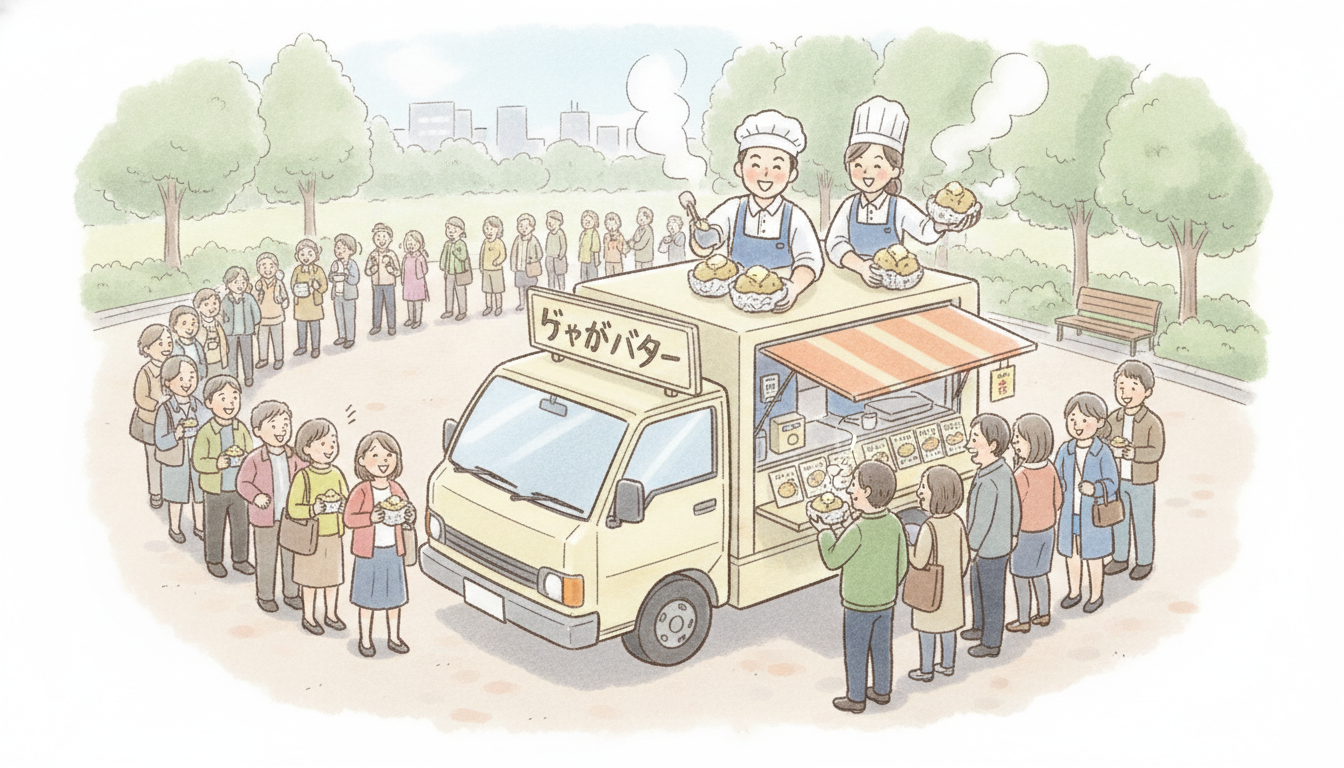 じゃがバター屋台は儲かる?損益分岐点をシミュレーション