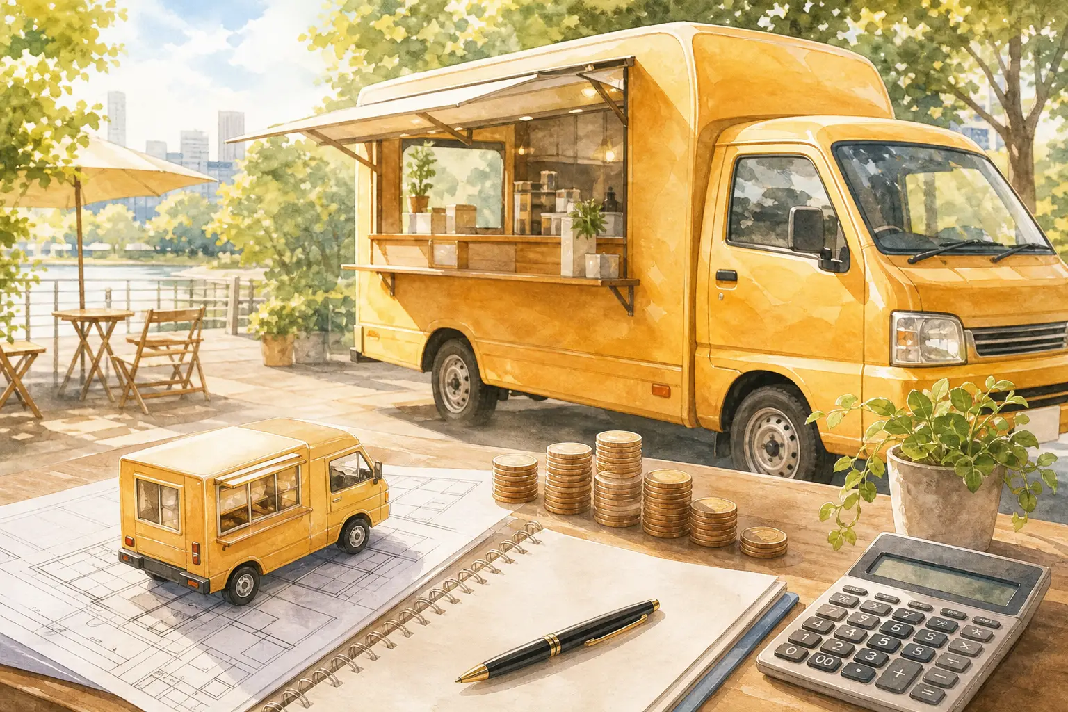 キッチンカー開業資金はいくら？総額400万円の内訳と資金調達を徹底解説